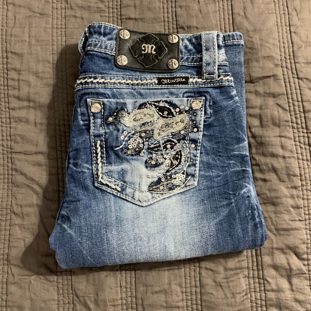 Miss Me Boot Cut Jeans (long) - Picture 2 of 8